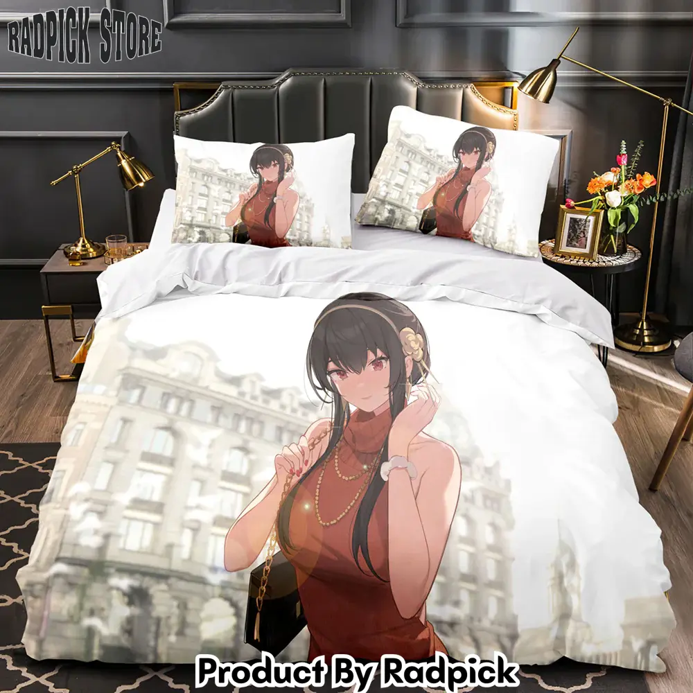 Spy x family bedding set quilt duvet cover bed sheet sets for kids present  rp0428295